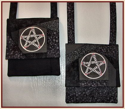 black and grey bag detail